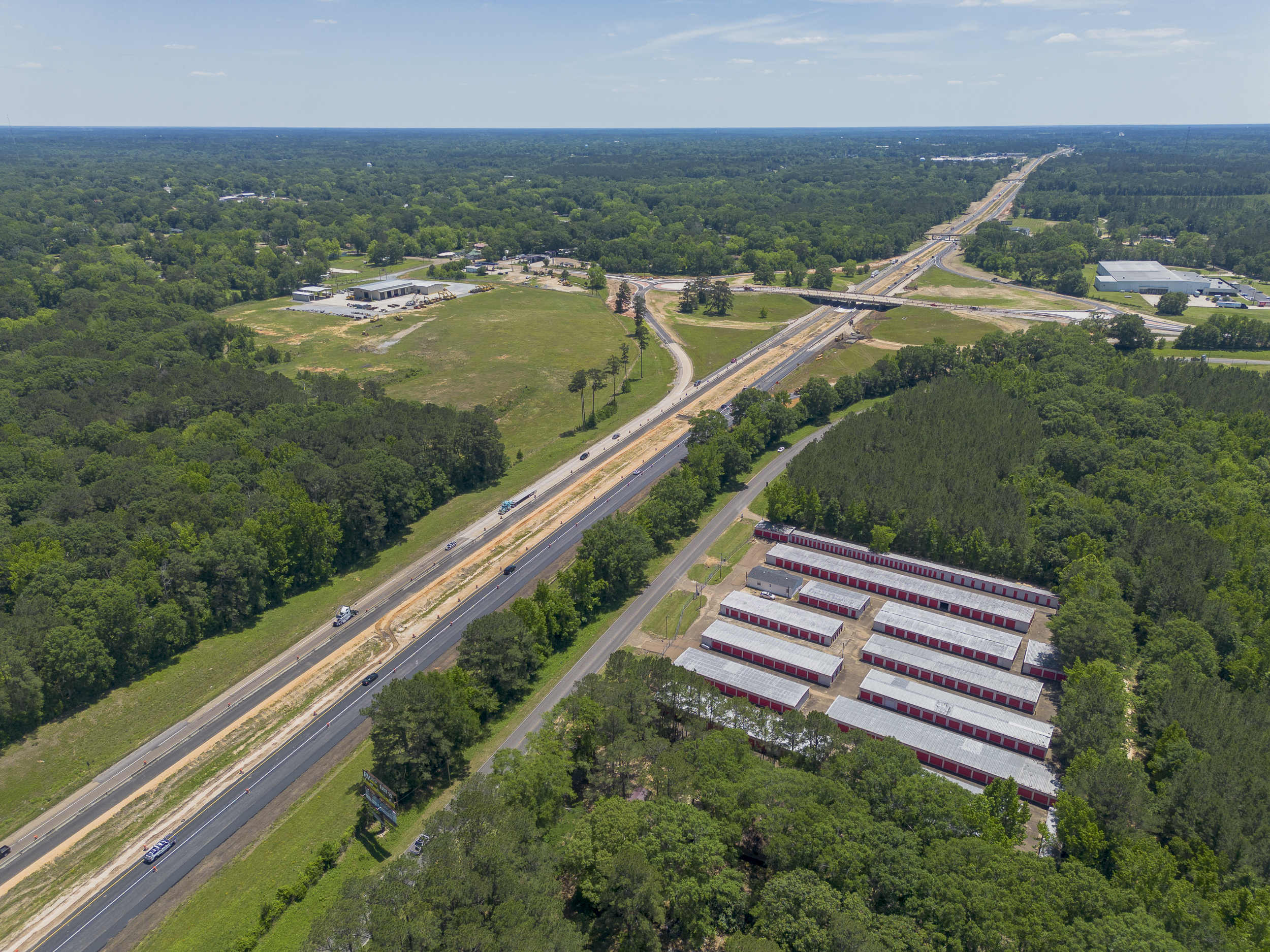 Self Storage Aerial Photography Summit, Mississippi