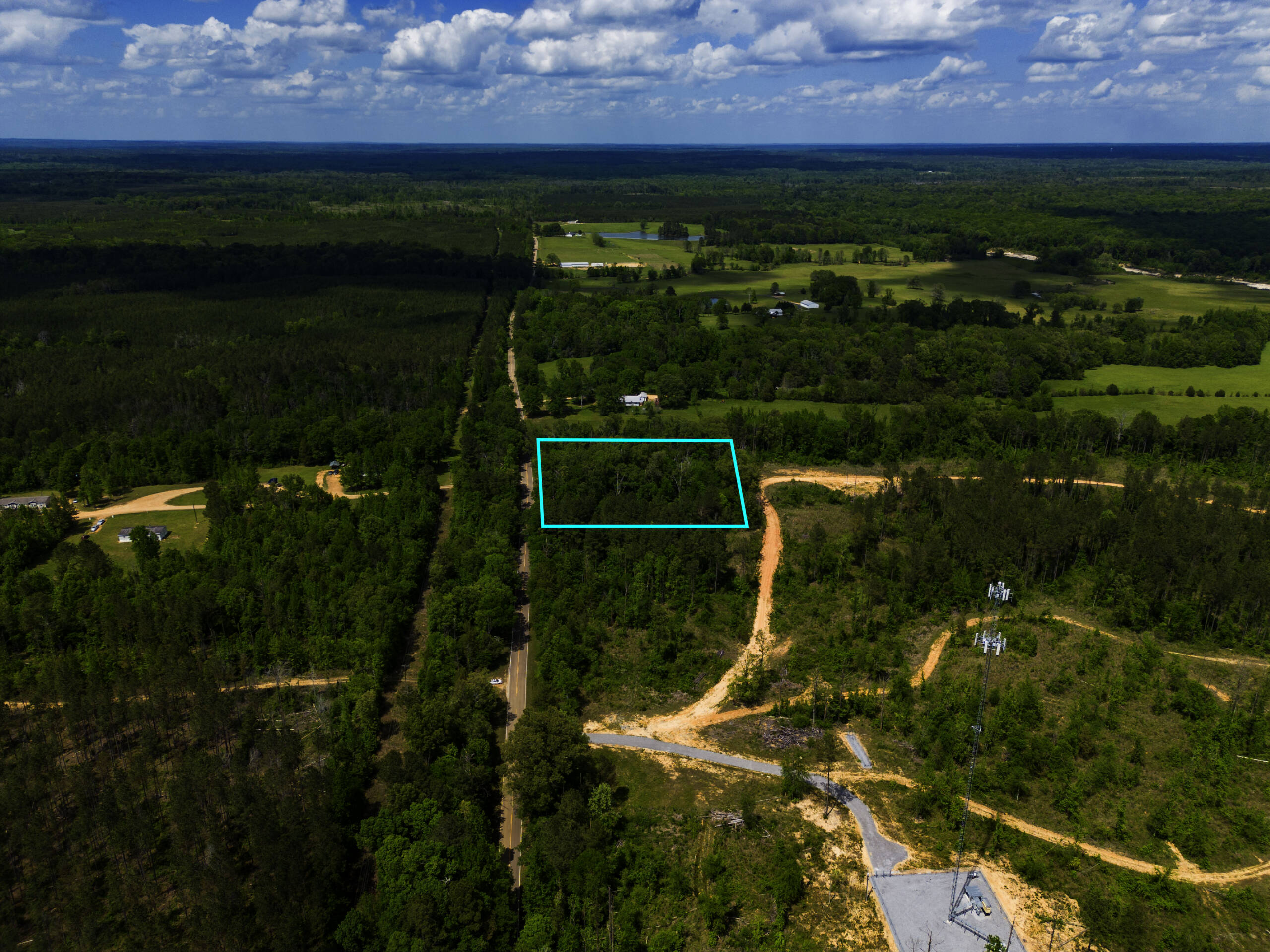 Wooded Land Drone Photography in Hazlehurst, Mississippi