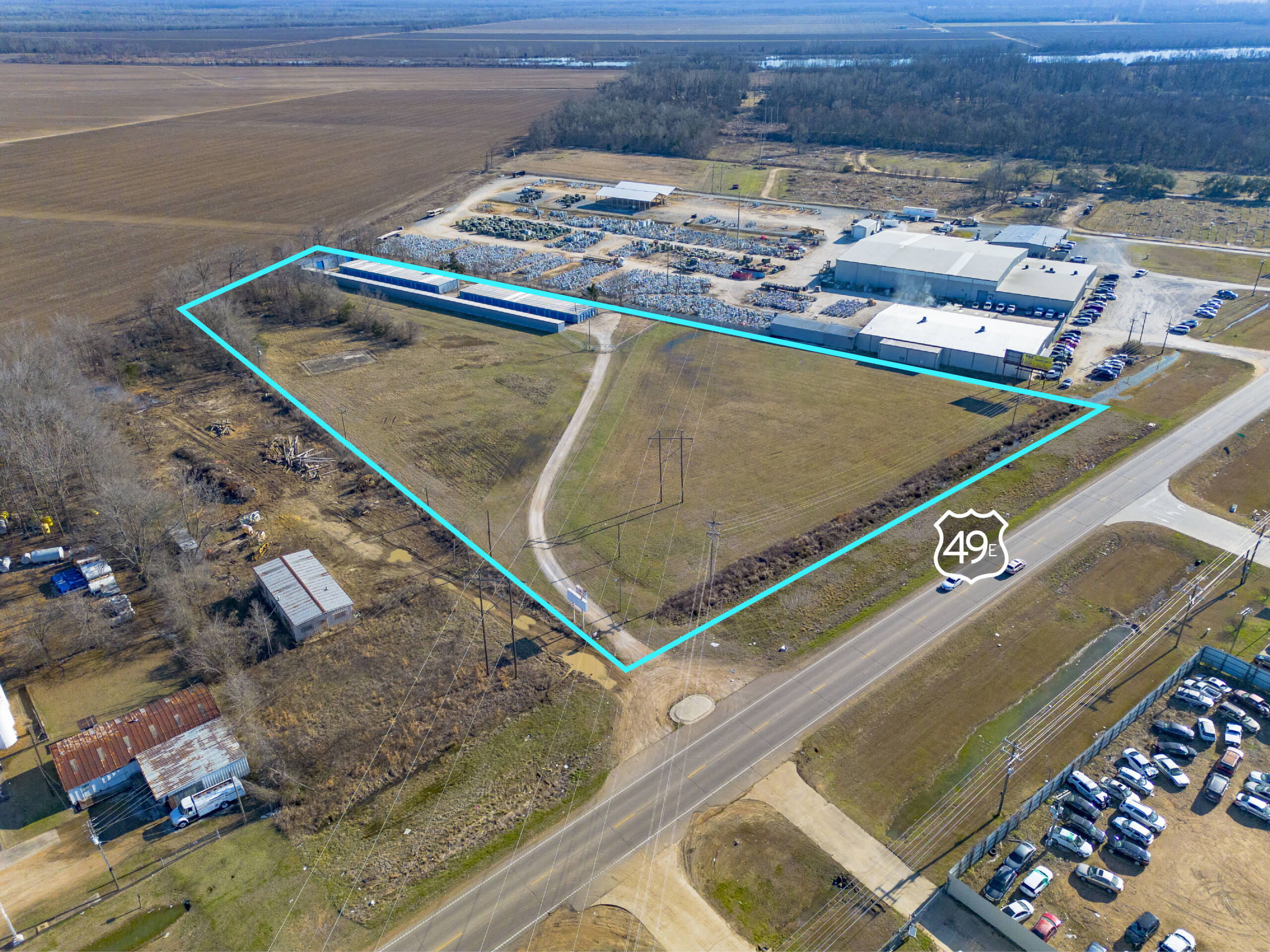 Bald Eagle Self Storage Aerial Photography Greenwood, Mississippi